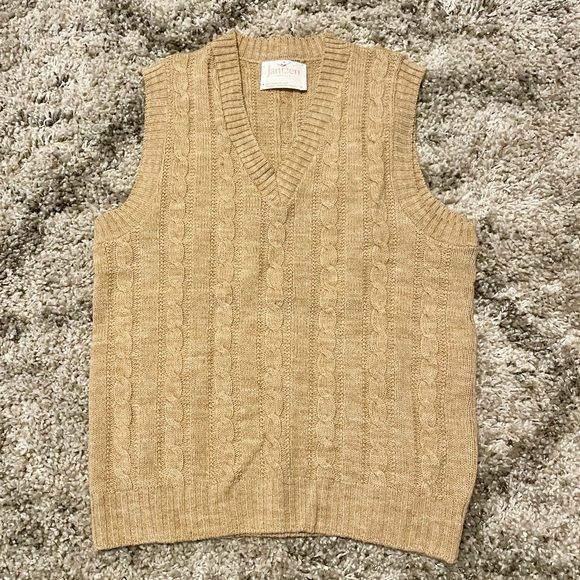 Jantzen Other - Vintage Jantzen Cable Knit Wool Blend Sweater Vest - Made in The USA - Medium